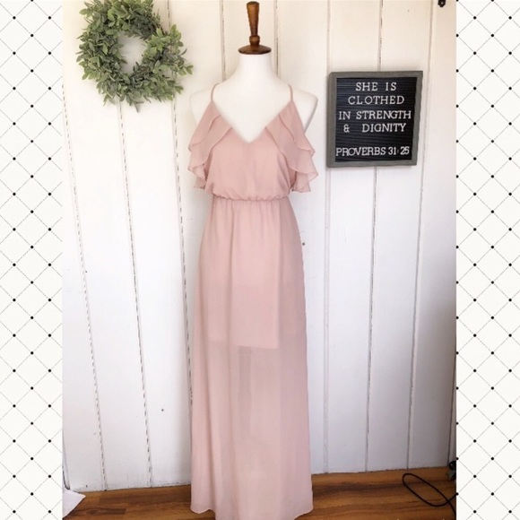 BCBGeneration Dresses & Skirts - BCBGeneration Blush Maxi Dress